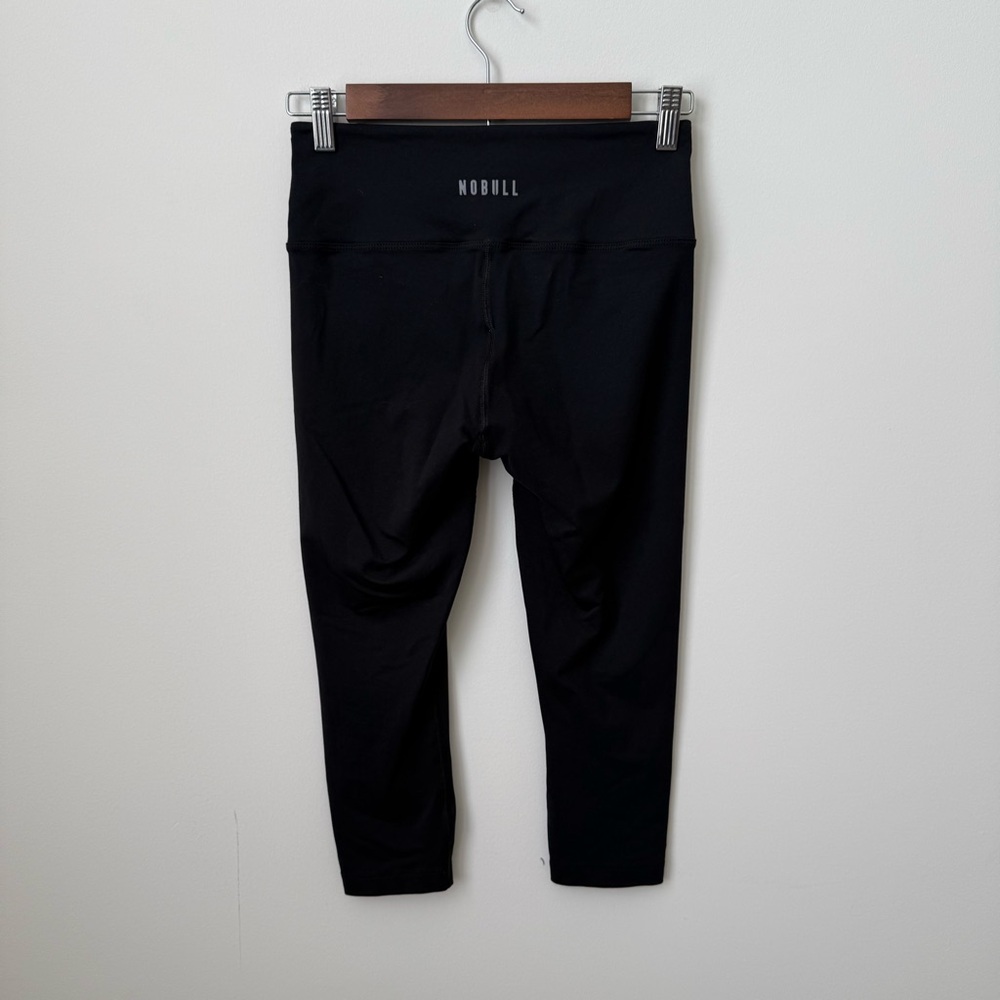 NoBull Crop Leggings Black Capris Size Small 19.5” Inseam‎
